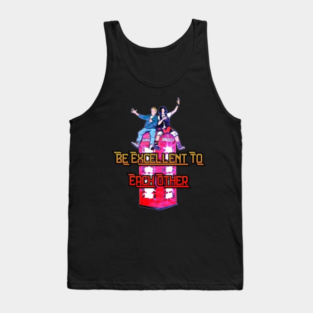 Bill & Ted Be Excellent Tank Top by laurelsart2014